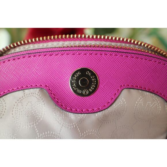 nwt Michael Kors fuschia nylon Bedford Flap Crossbody Bag (pu120 - Picture 4 of 10